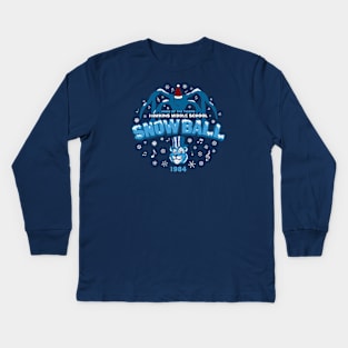 Hawkins '84 Snow Ball (worn) Kids Long Sleeve T-Shirt